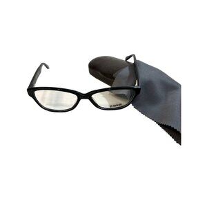 CE 121 Mens Eye Glass Frames Black with Case Cleaning Cloth New